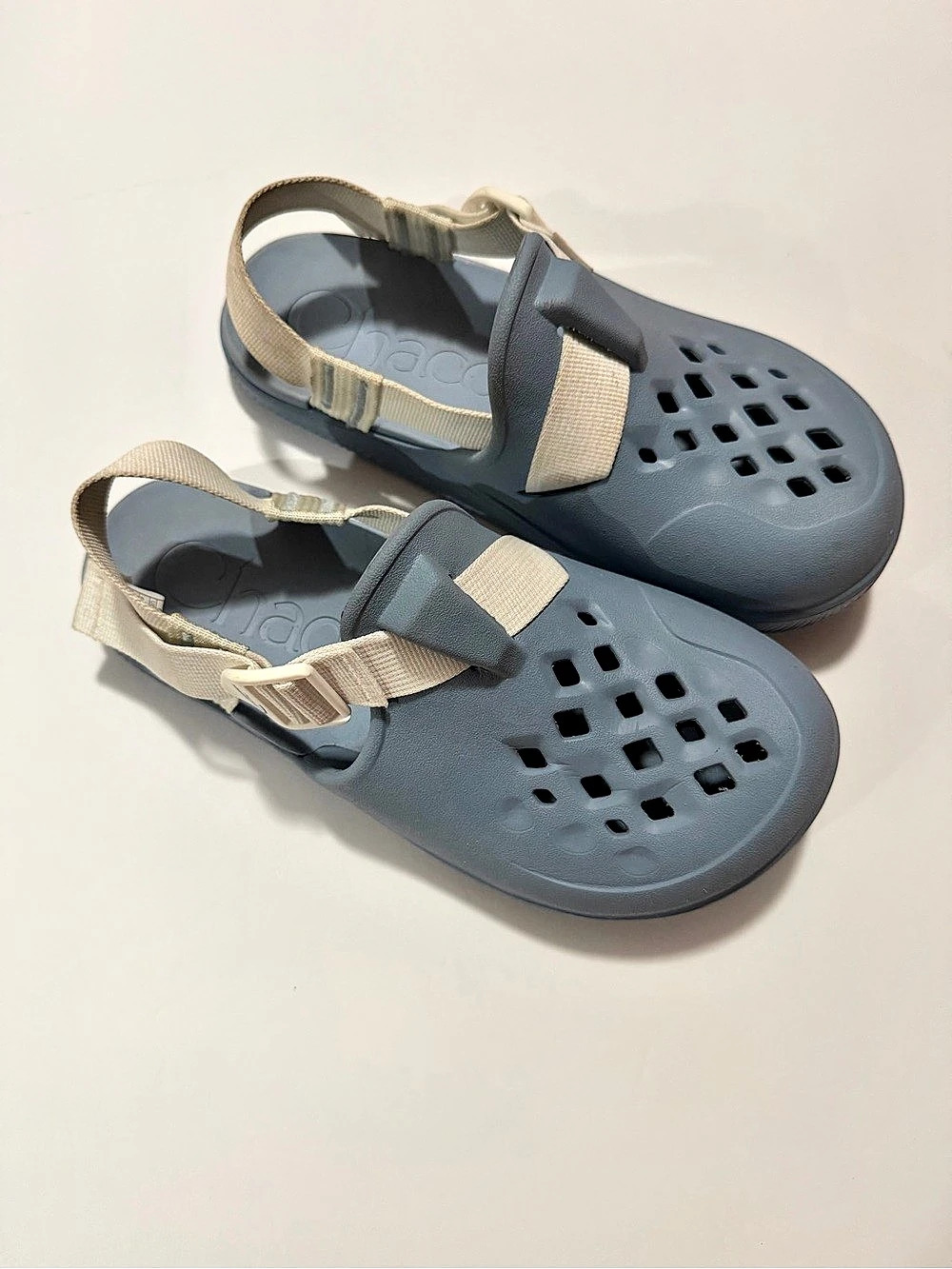 CHACOS Women's Clogs Blue & Beige US 8 Like New